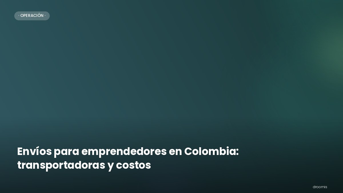 Envíos para emprendedores en Colombia: transportadoras y costos